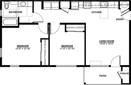 Floor plan 2 Bedroom