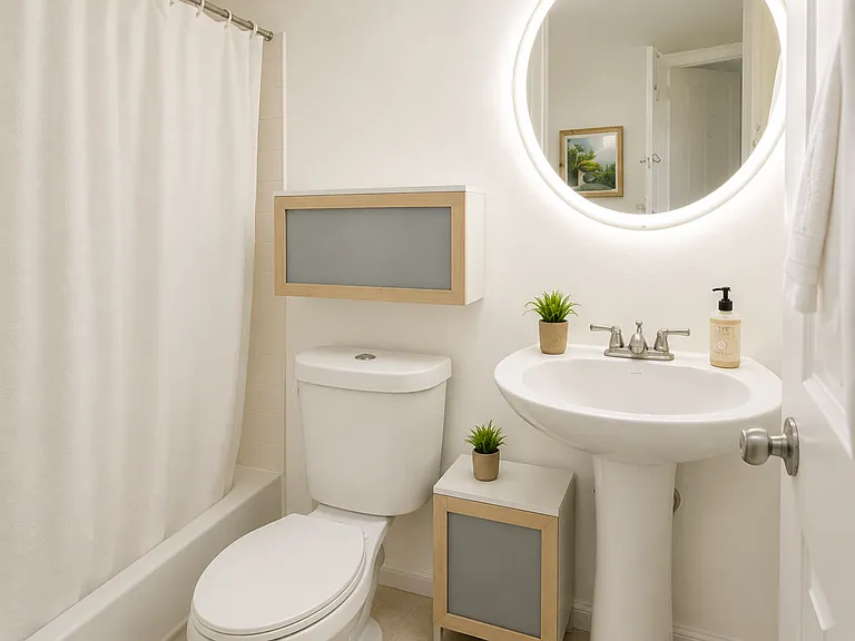 Second bathroom in hallway
