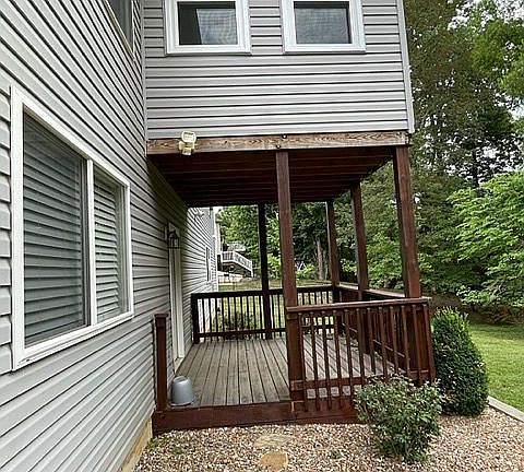 Back deck.