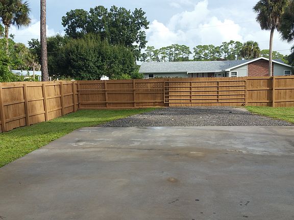 View from concrete pad 