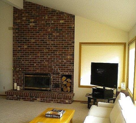 Fireplace in great room