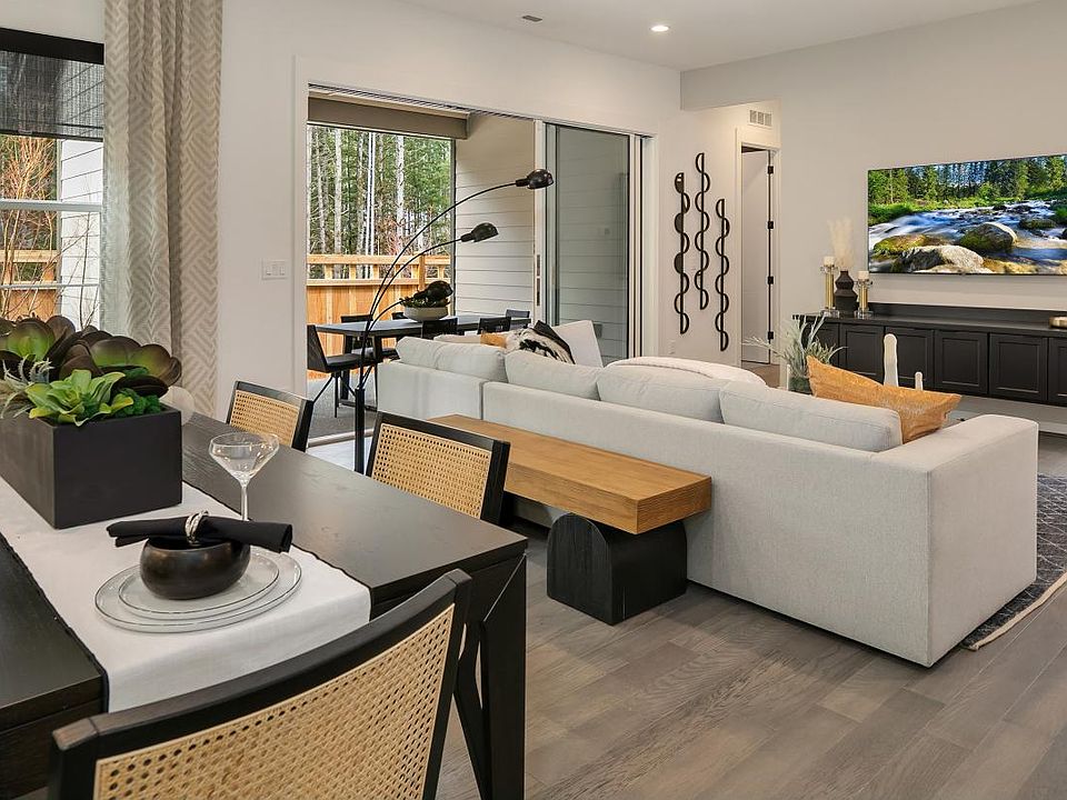 Open floor plan of the Meissa model home