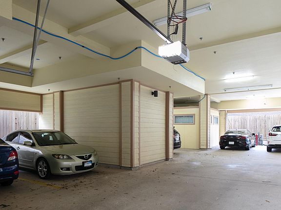 Secure garage dedicated parking space