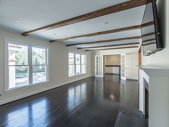 Living and dining areas