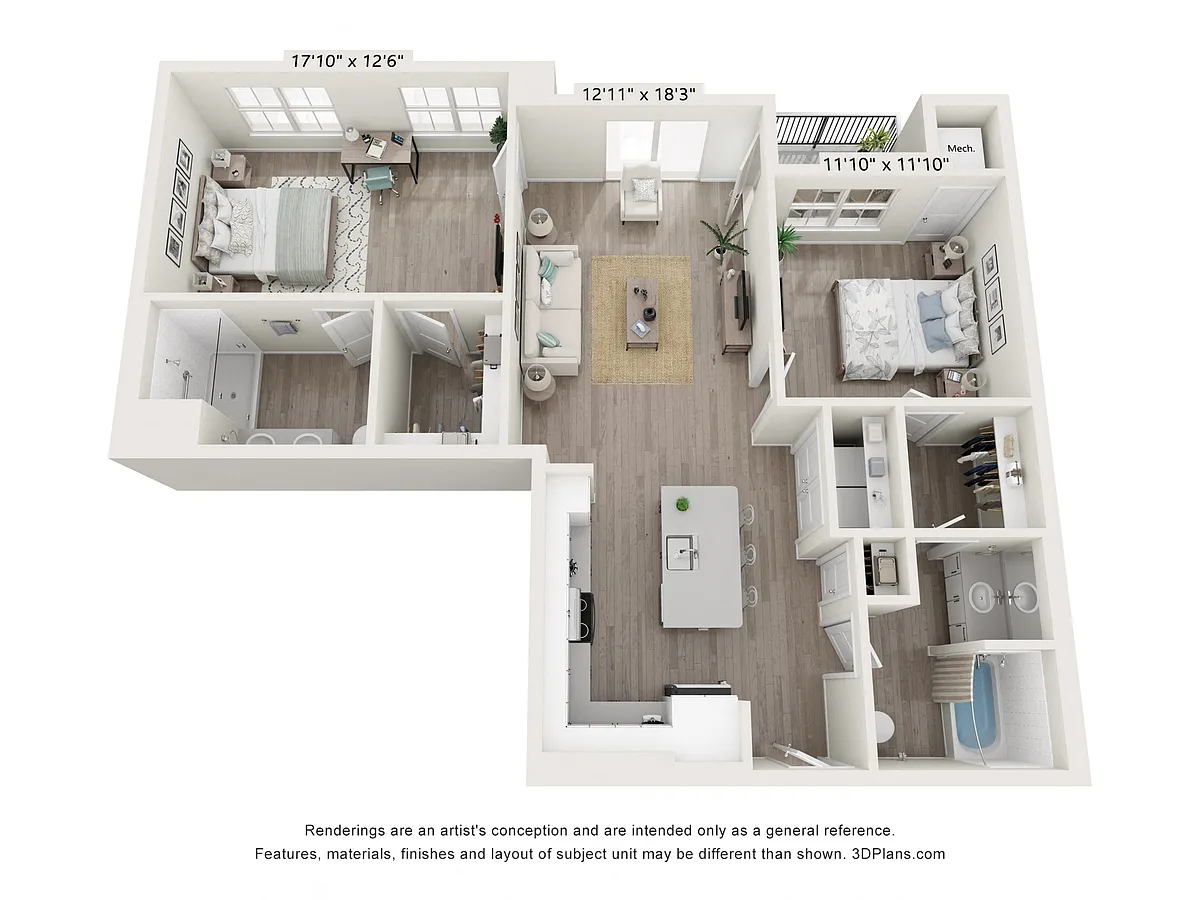 Floor plan B2A
