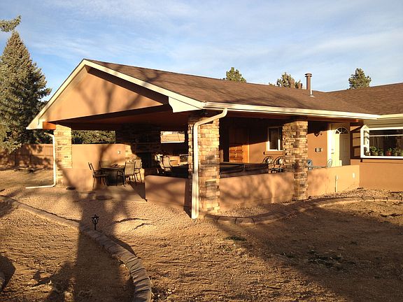 New patio with fireplace