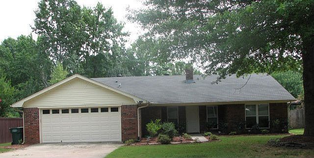 Front of the house with updated landscaping.