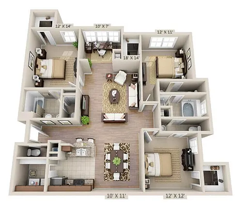 Floor plan The Oak