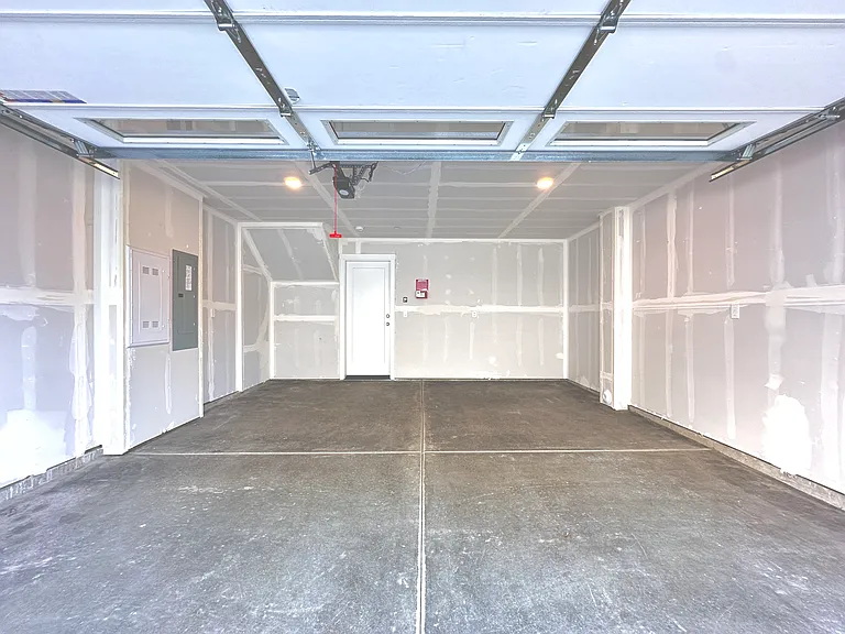 2 car garage with EV charger