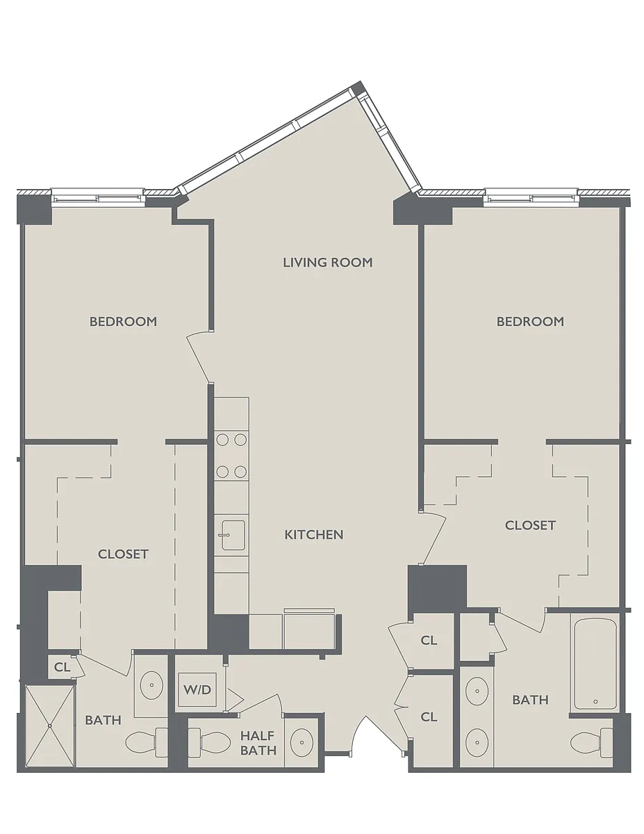Floor plan Two Bedroom G