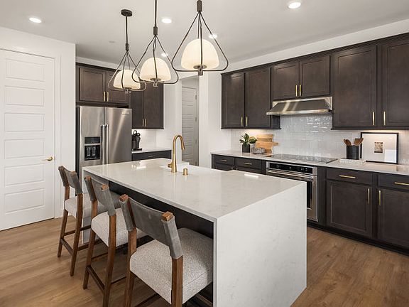Waterfall Edge Kitchen Island