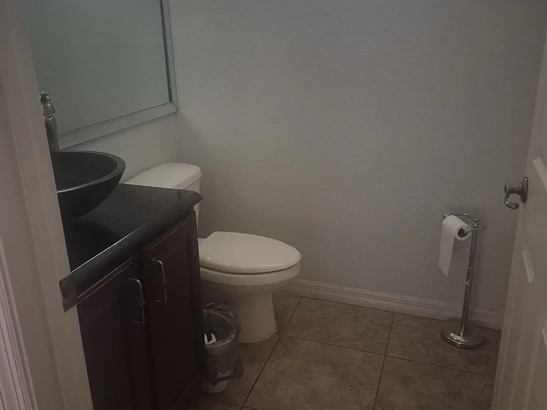 Half bathroom interior
