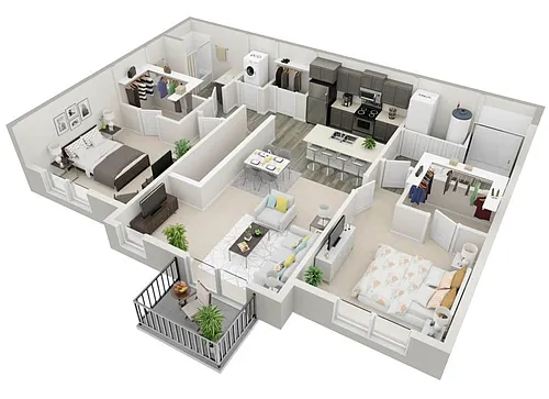 Floor plan 2 Bedroom