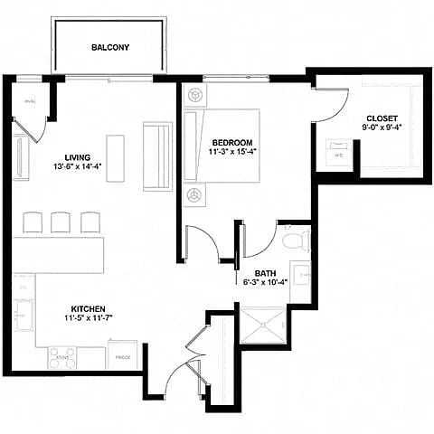 Floor plan B6