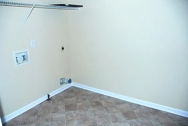 Spacious utility rooms. Gas or electric hookups for dryer.