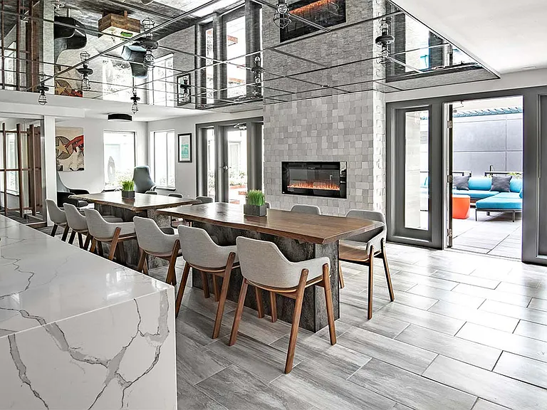 Apartment community Resident Lounge at Griffis Belltown in Seattle, Washington.