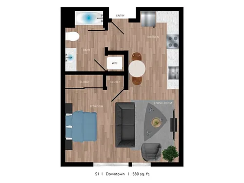 Floor plan S1 Downtown