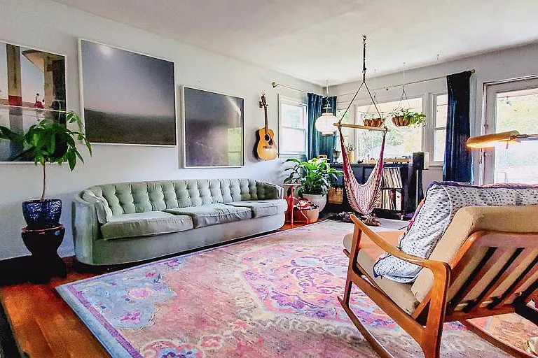 Living room and entry