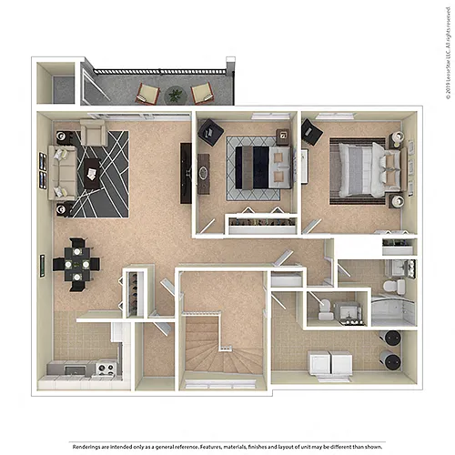 Floor plan Two Bedroom Flat