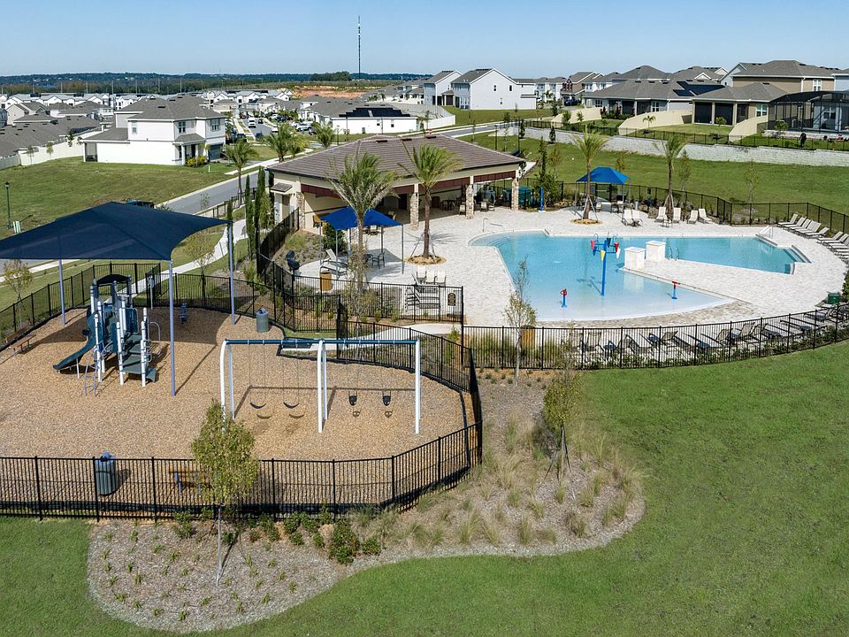 Ridgeview amenities include a resort-style swimming pool with splash pad and cabana, and a shaded pl