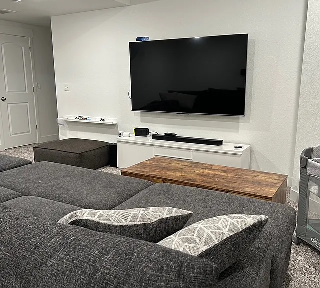 Basement rec room