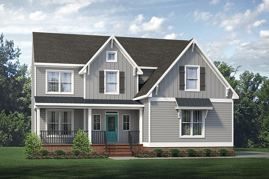 Waverly II - Farmhouse A Side load garage