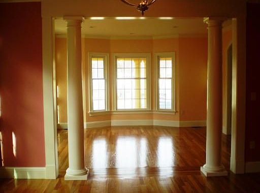 More custom millwork accentuate Living Room