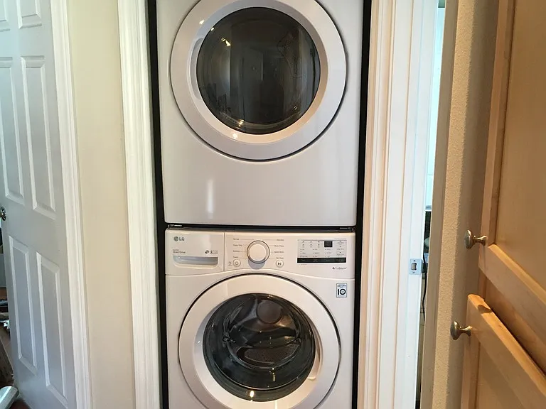 In unit washer and dryer