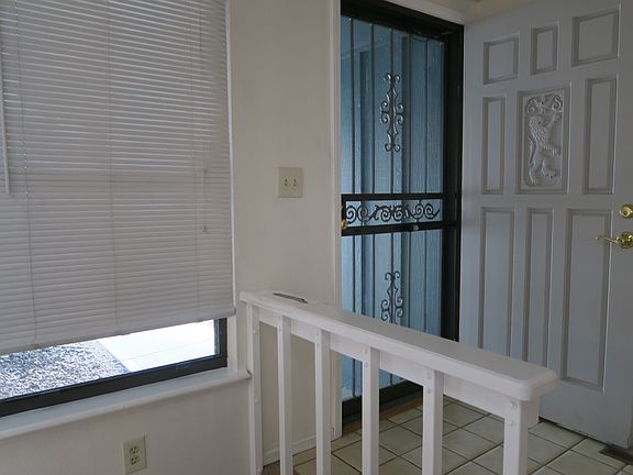 Front door with storm door and window