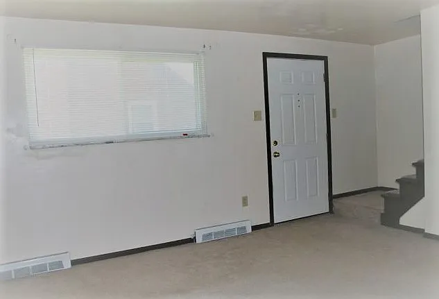 front door entrance into living room