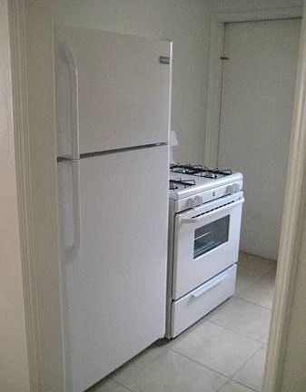 Fridge and gas stove