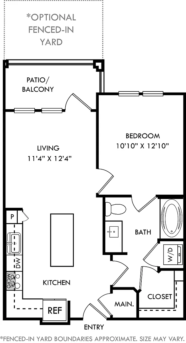 Floor plan Palm with Fenced-In Yard