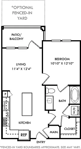 Floor plan Palm with Fenced-In Yard