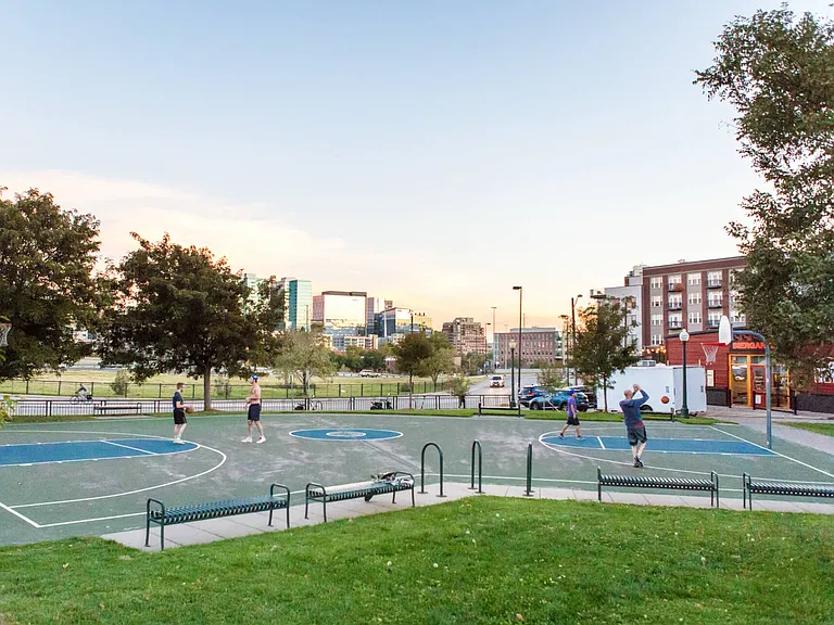 Play basketball with the neighbors