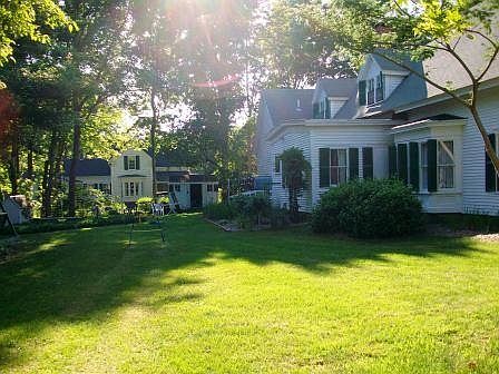 Back Yard with gas grill and outdoor furniture