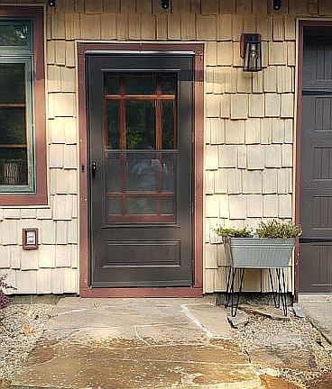 Mahogany entry door