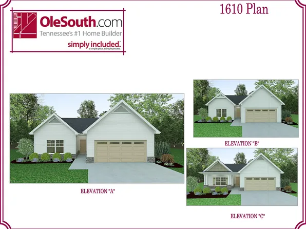 1610 Elevation ABC Plan, Burton Farms