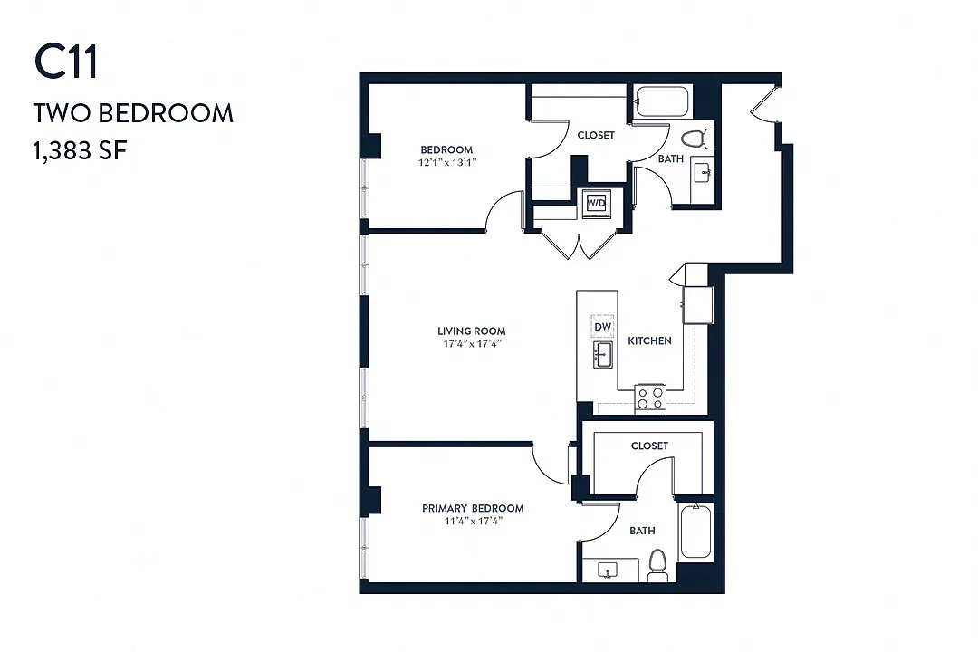 Floor plan Two Bedroom C11