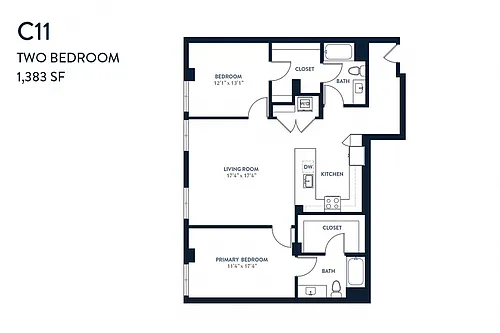 Floor plan Two Bedroom C11