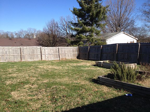 Space for in ground yard farming.