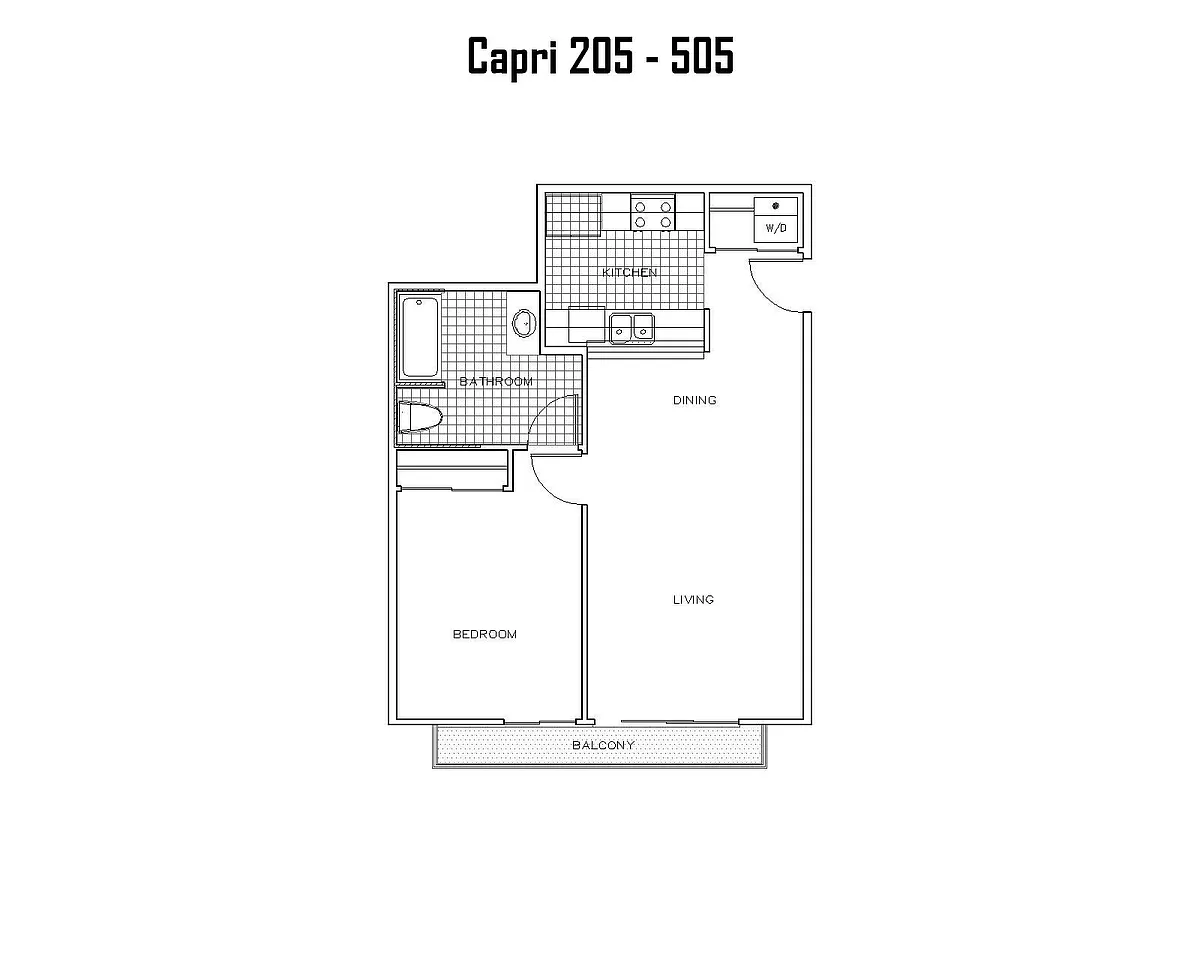 Floor plan One Bedroom