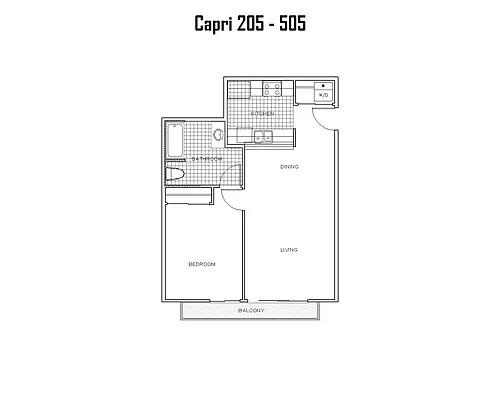 Floor plan One Bedroom