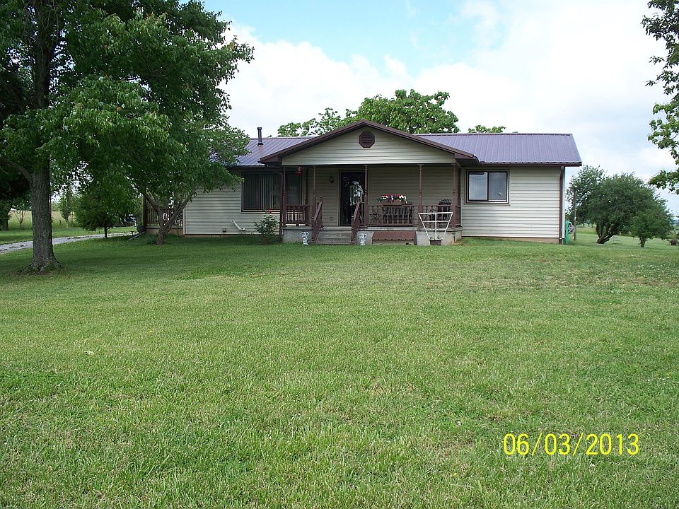 Front view, metal roof