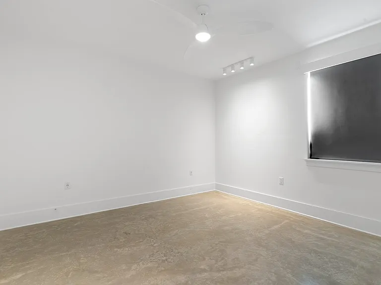 Bedrooms are large and have motorized shades.