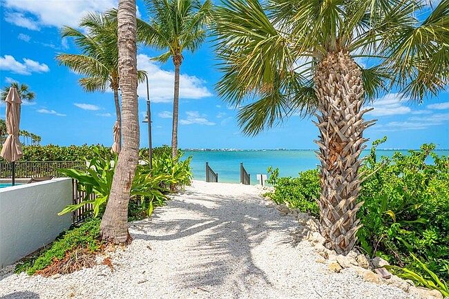 Easy access to private beach