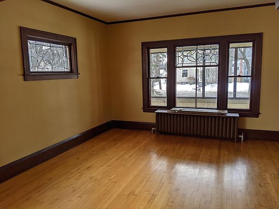 Leaded piano window facing south, double hung and picture windows facing west.