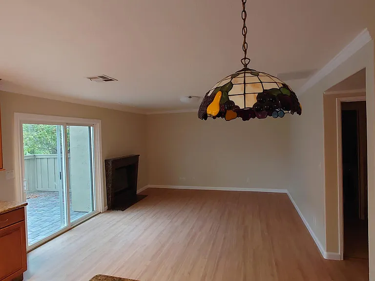 Another view of the large Family room, and powder room entry.