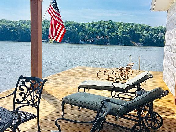 Covered areas of dock