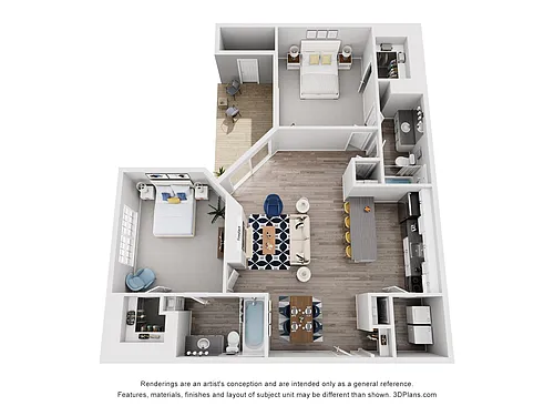 Floor plan Two Bedroom B