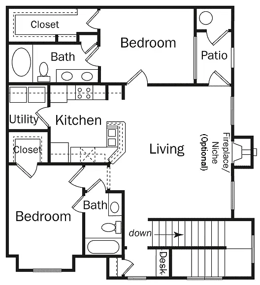 Floor plan 2BU-LACOSTE